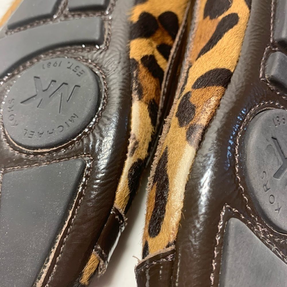 ☘️2X HP☘️ Michael Michael Kors Animal Print Calf Hair Fulton Flats (6.5) - Picture 10 of 13